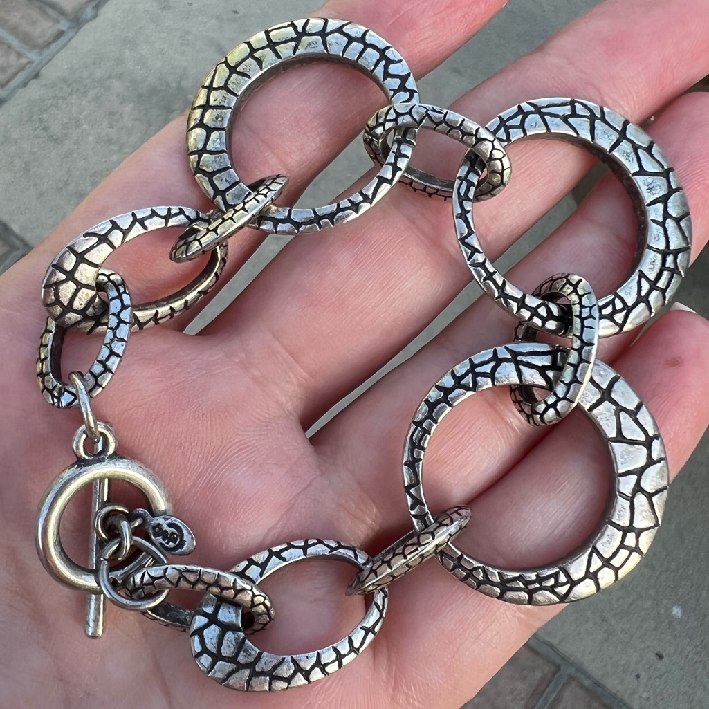 Premier Designs Silver Link Bracelet TBar Clasp